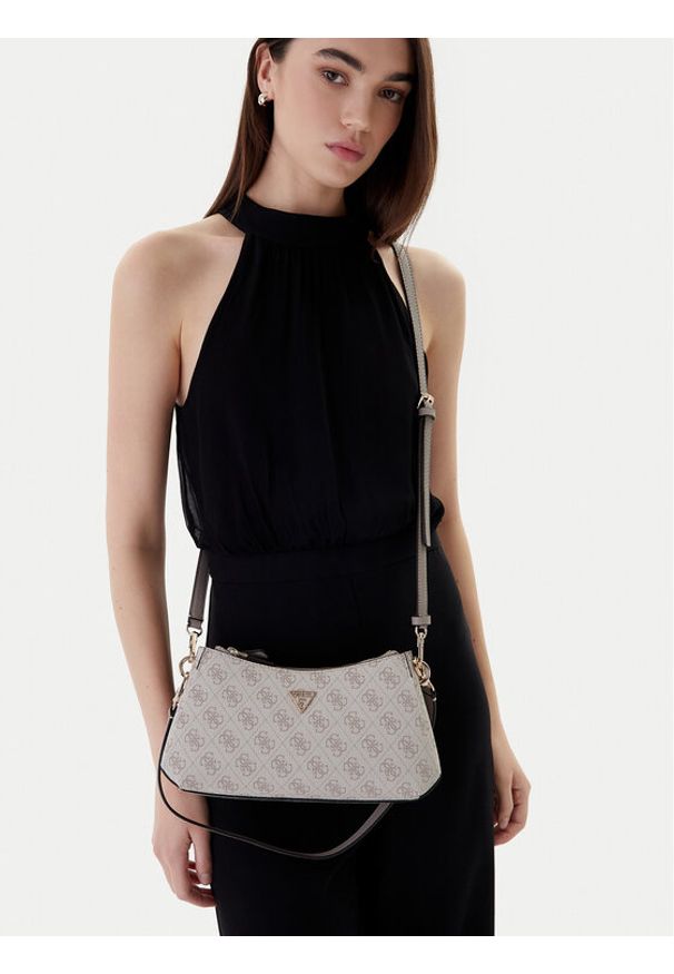 Guess Torebka Noelle II Mini HWBG96 72730 Beżowy. Kolor: beżowy. Materiał: skórzane