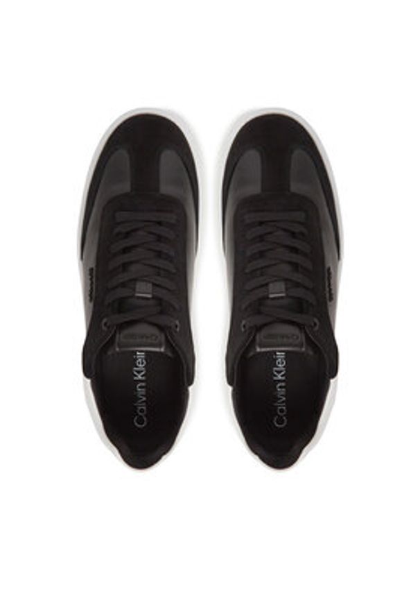 Calvin Klein Sneakersy Cupsole Lace Up - Lth Sue Mix HW0HW02435 Czarny. Kolor: czarny. Materiał: skóra