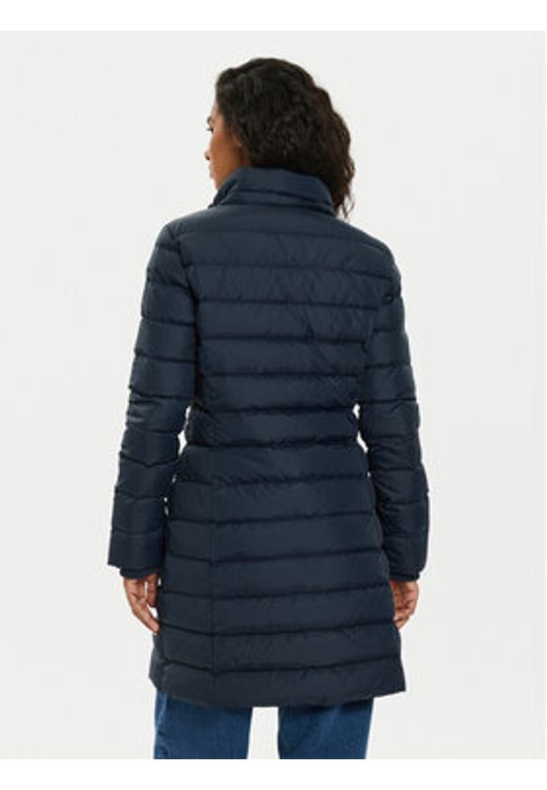 Tommy Jeans Płaszcz zimowy Essential DW0DW18864 Granatowy Slim Fit. Kolor: niebieski. Materiał: syntetyk. Sezon: zima