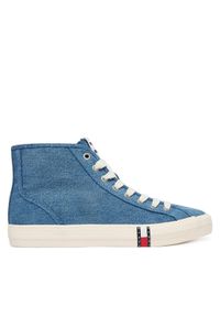 Tommy Jeans Sneakersy Archive Y2K Denim Mid Cut EN0EN03075 Niebieski. Kolor: niebieski. Materiał: materiał #1