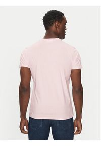 Lacoste T-Shirt TH6709 Różowy Regular Fit. Kolor: różowy. Materiał: bawełna #4