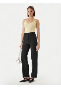 Morgan Top 192-BARBA.N Żółty Slim Fit. Kolor: żółty. Materiał: wiskoza #2