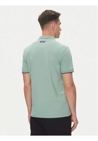 BOSS Polo Paddy Pro 50469102 Zielony Regular Fit. Typ kołnierza: polo. Kolor: zielony. Materiał: syntetyk #4