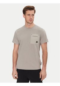 Moose Knuckles T-Shirt Dalon M15MT733 Szary Regular Fit. Kolor: szary. Materiał: bawełna