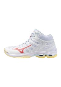 Damskie buty halowe Mizuno Wave Voltage. Kolor: biały. Model: Mizuno Wave. Sport: siatkówka, piłka nożna #1