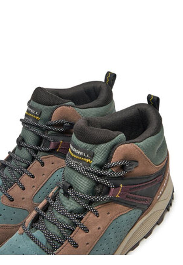 Merrell Trapery Wildwood Mid Ltr Wp J068031 Zielony. Kolor: zielony. Materiał: zamsz, skóra
