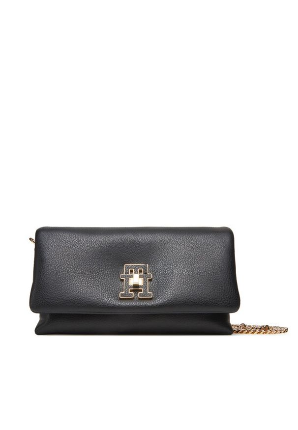 TOMMY HILFIGER - Tommy Hilfiger Torebka Th Modern Mini Crossover AW0AW17462 Czarny. Kolor: czarny. Materiał: skórzane