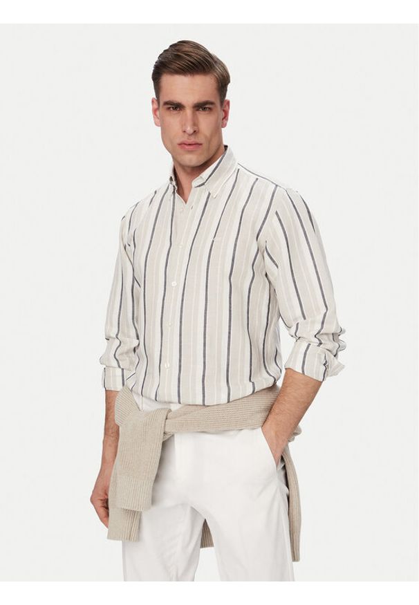 BOSS Koszula Ricoplus 50559324 Szary Regular Fit. Kolor: szary. Materiał: bawełna