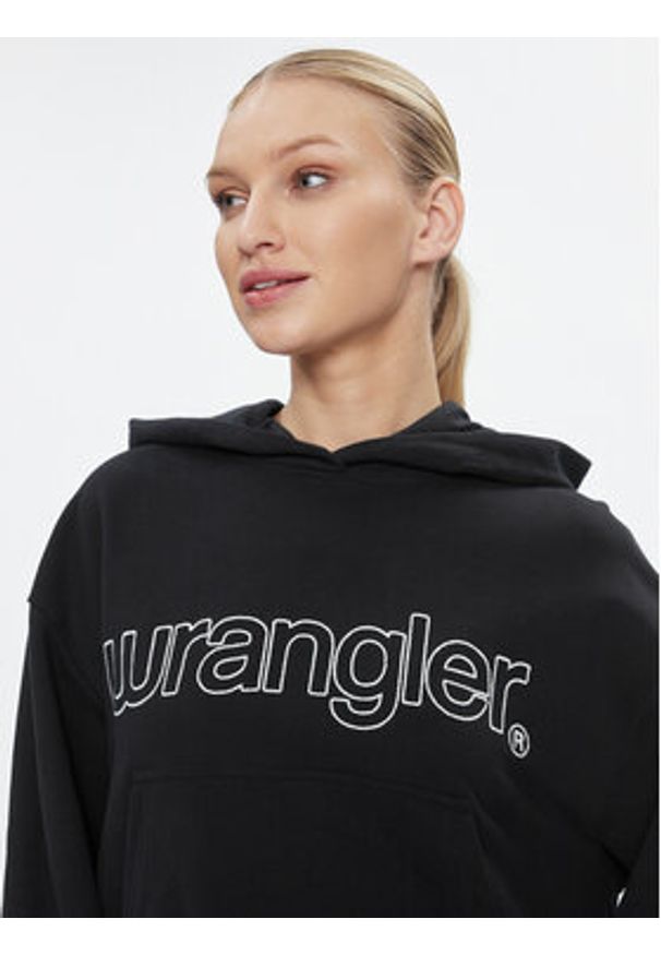 Wrangler Bluza 112342761 Czarny Loose Fit. Kolor: czarny. Materiał: bawełna