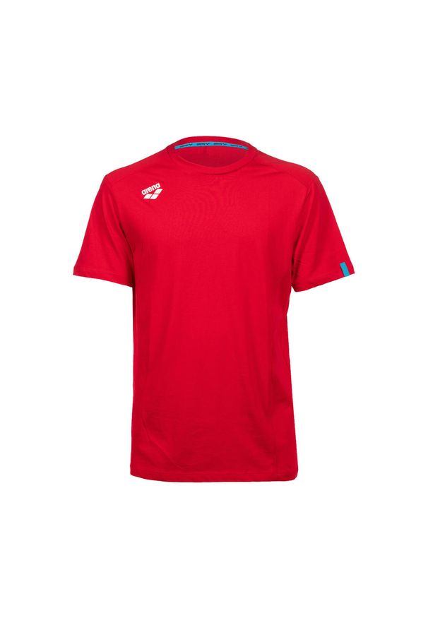 Koszulka Arena Team T-Shirt Panel. Kolor: czerwony. Materiał: materiał, skóra