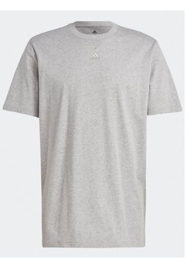 Adidas - adidas T-Shirt ALL SZN IC9789 Szary Loose Fit. Kolor: szary. Materiał: bawełna