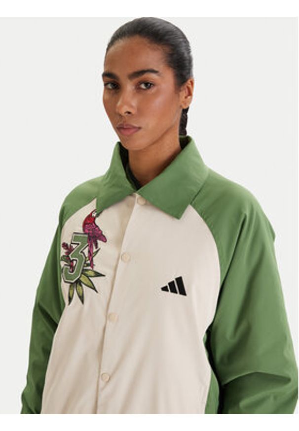 Adidas - adidas Bluza Farm Rio Premium KD4611 Zielony Oversize. Kolor: zielony. Materiał: syntetyk