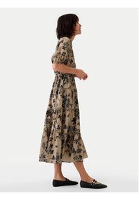 GAP - Gap Sukienka codzienna 517740 Khaki Regular Fit. Okazja: na co dzień. Kolor: brązowy. Materiał: bawełna. Typ sukienki: proste. Styl: casual