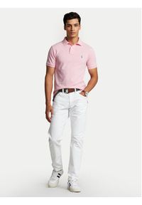 Polo Ralph Lauren Polo Core Replen 710795080 Różowy Slim Fit. Typ kołnierza: polo. Kolor: różowy. Materiał: bawełna