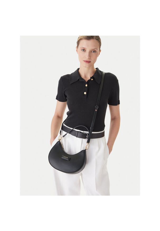 Torebka Lacoste. Kolor: czarny