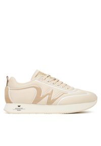 Weekend Max Mara Sneakersy 2525766034650 Écru. Materiał: skóra