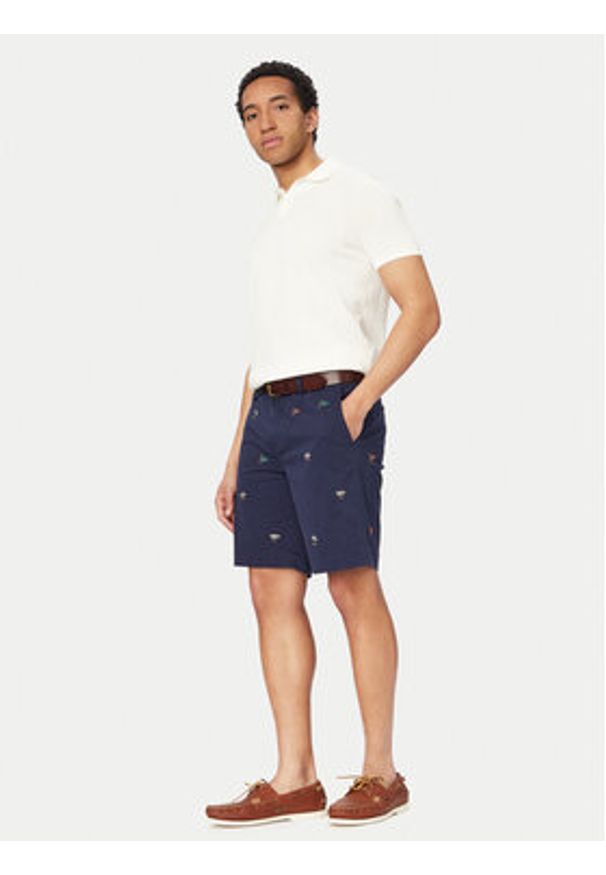 Polo Ralph Lauren Szorty materiałowe 710A13007001 Granatowy Regular Fit. Kolor: niebieski. Materiał: bawełna
