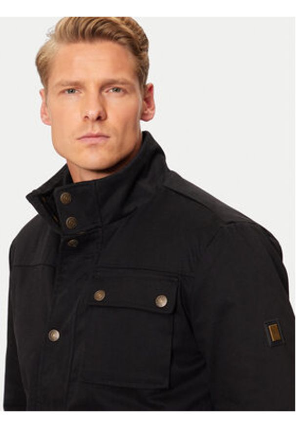 U.S. Polo Assn. Kurtka przejściowa MUP3598 Czarny Regular Fit. Typ kołnierza: polo. Kolor: czarny. Materiał: bawełna