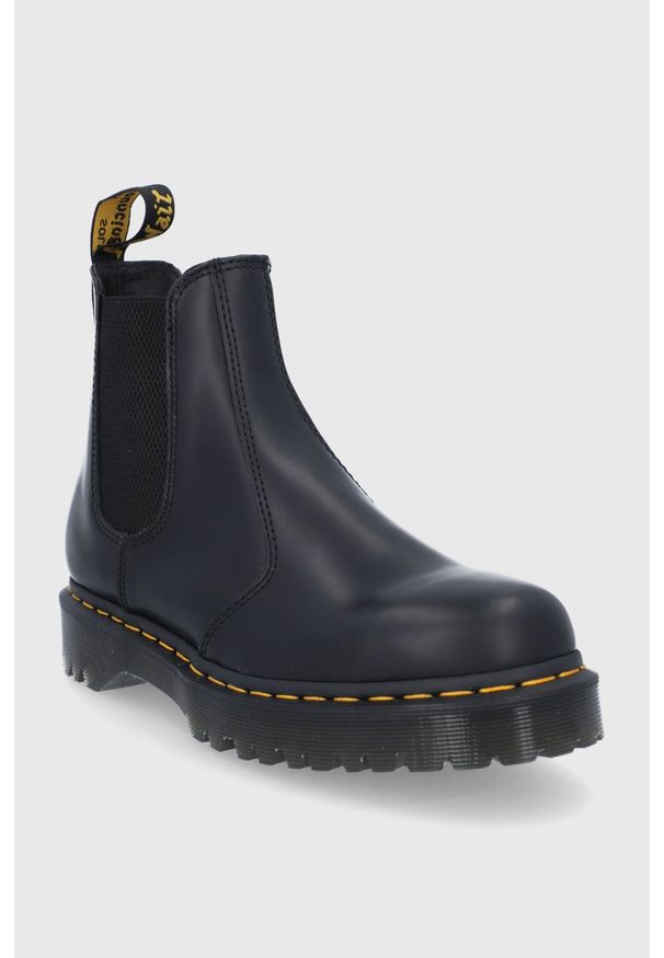 Dr. Martens - Sztyblety skórzane 2976 Bex. Kolor: czarny. Materiał: skóra. Obcas: na platformie
