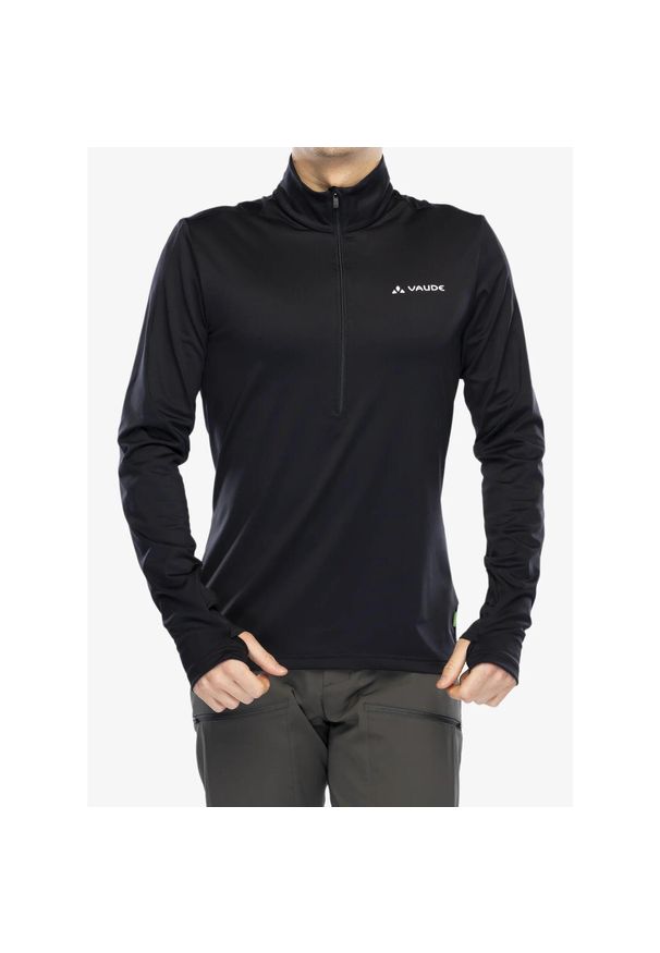 Bluza polarowa męska Vaude Livigno Halfzip II. Kolor: czarny. Materiał: polar