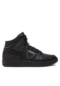 Guess Sneakersy Sava Mid FMTSAM PAC12 Czarny. Kolor: czarny. Materiał: skóra