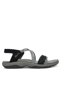 skechers - Skechers Sandały Reggae Slim-Takes Two 163112/BKCC Czarny. Kolor: czarny. Materiał: materiał