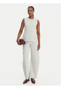 Eleh Spodnie materiałowe SS260146 Błękitny Regular Fit. Kolor: niebieski. Materiał: bawełna #4