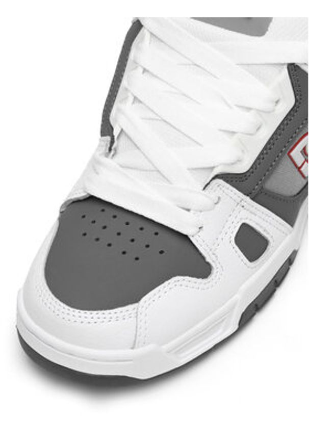 DC Sneakersy STAG 320188-XWSS Biały. Kolor: biały. Materiał: skóra