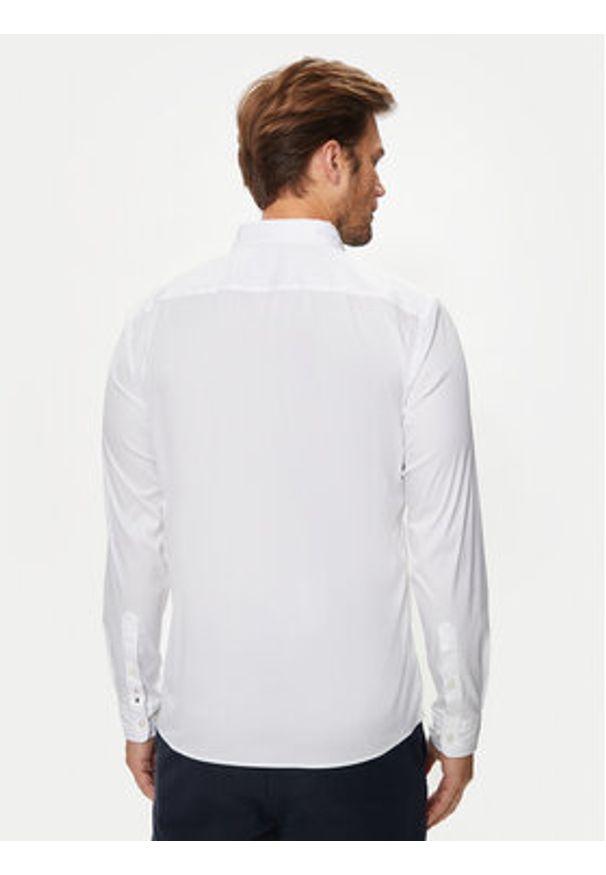 BOSS - Boss Koszula Roan 50520291 Biały Slim Fit. Kolor: biały. Materiał: bawełna