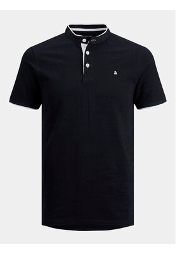 Jack & Jones Polo Paulos 12199711 Granatowy Slim Fit. Typ kołnierza: polo. Kolor: niebieski. Materiał: bawełna