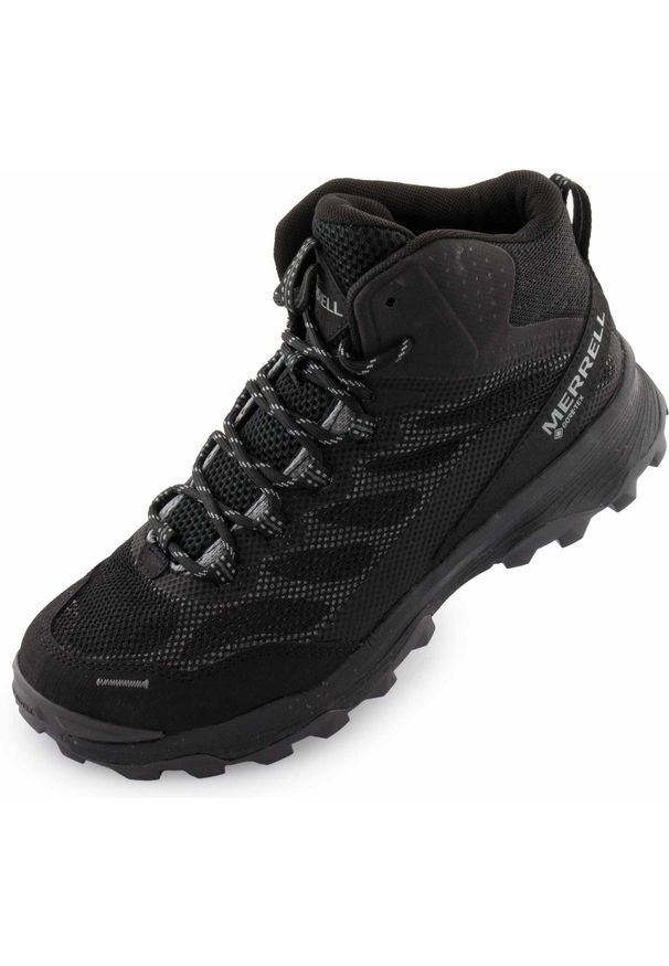 Merrell Speed Strike Mid GTX Damskie buty trekkingowe – czarne. Kolor: wielokolorowy