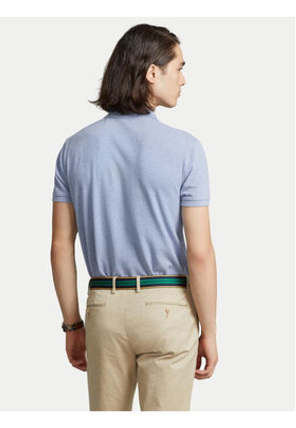 Polo Ralph Lauren Polo 710548797013 Niebieski Slim Fit. Typ kołnierza: polo. Kolor: niebieski. Materiał: bawełna