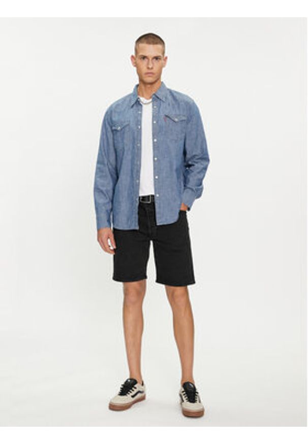 Levi's® Szorty jeansowe 501® Hemmed 36512-0224 Czarny Regular Fit. Kolor: czarny. Materiał: bawełna