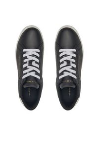 TOMMY HILFIGER - Tommy Hilfiger Sneakersy Essential Court Sneaker FW0FW08320 Czarny. Kolor: czarny. Materiał: skóra #6