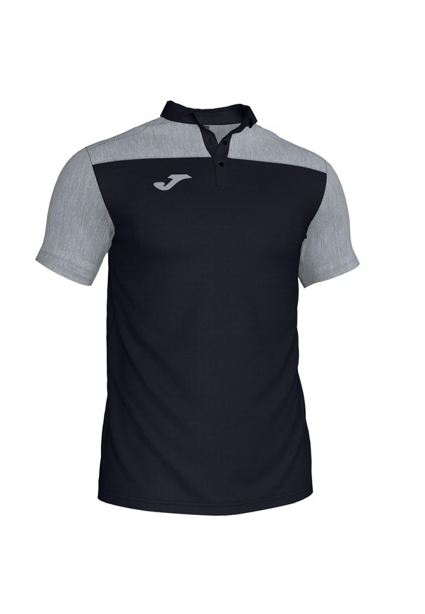 Koszulka polo do tenisa męska Joma Hobby II. Typ kołnierza: polo. Kolor: wielokolorowy, szary, czarny. Sport: tenis