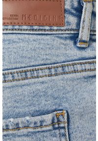 medicine - Medicine jeansy damskie medium waist. Kolor: niebieski #3
