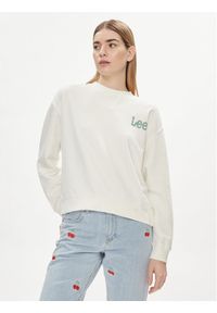 Lee Bluza Essential 112350242 Écru Relaxed Fit. Materiał: bawełna #1