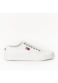 Tenisówki męskie Tommy Jeans Long Lace Up Vulc (EM0EM00659-YBR). Kolor: biały. Styl: młodzieżowy #3