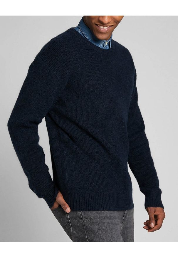 Lee - LEE SEASONAL CREW MĘSKI SWETER KLASYCZNY MOOD L83ZDD61 112322656. Styl: klasyczny