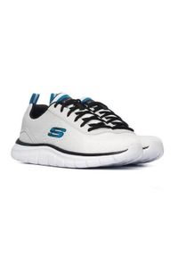 skechers - Buty do chodzenia męskie Skechers Track-ripkent. Zapięcie: sznurówki. Kolor: biały. Materiał: guma, syntetyk, tkanina, materiał. Szerokość cholewki: normalna. Sport: turystyka piesza