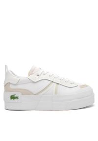 Sneakersy Lacoste. Kolor: biały. Obcas: na platformie