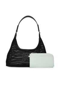 Calvin Klein Torebka Emblem Mesh Shoulder Bag LV04F3381G Czarny. Kolor: czarny #3