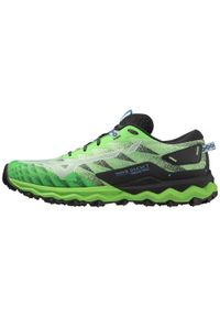 Buty do biegania męskie Mizuno Wave Daichi 7. Kolor: zielony, wielokolorowy, czarny. Model: Mizuno Wave #1