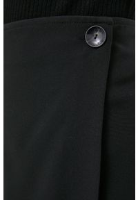 only - Only spódnica kolor czarny mini rozkloszowana. Kolor: czarny. Materiał: tkanina #4