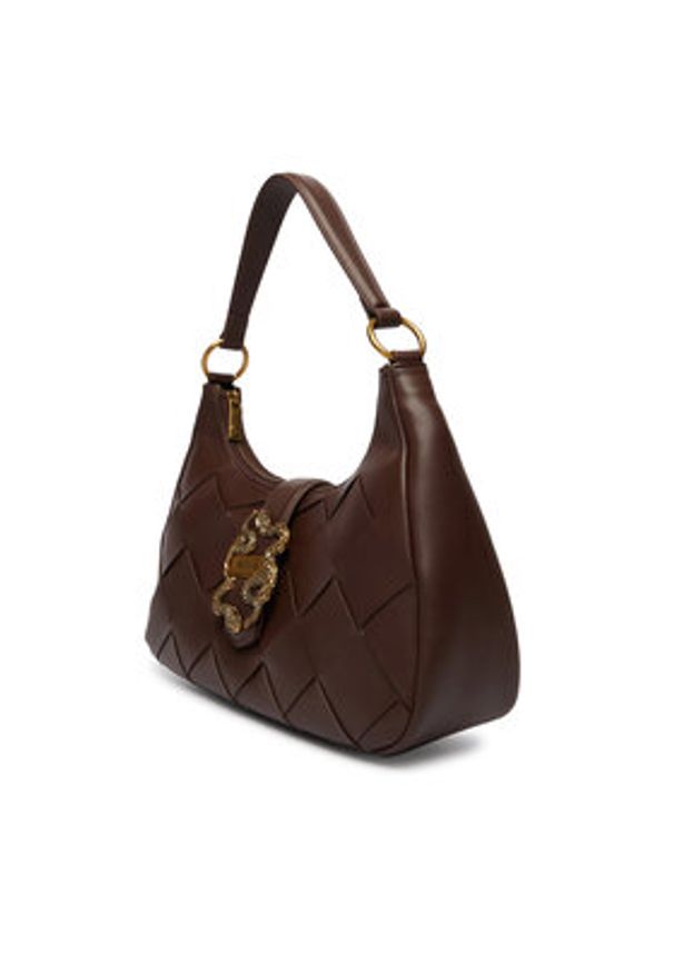 Just Cavalli Torebka 80RA4BM5 ZSD88 Brązowy. Kolor: brązowy. Materiał: skórzane