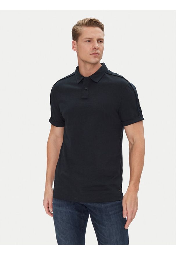 JOOP! Polo 17 JJ-23Baris 30045558 Granatowy Modern Fit. Typ kołnierza: polo. Kolor: niebieski. Materiał: bawełna