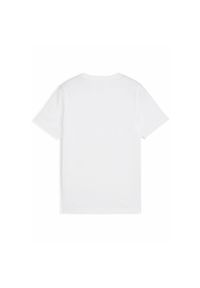Puma - Młodzieżowa koszulka Essentials Nature 2.0 PUMA White. Kolor: biały. Wzór: nadruk