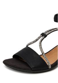 Rieker Sandały 64654-00 Czarny. Kolor: czarny. Materiał: materiał #7