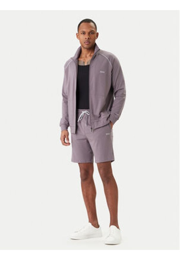 BOSS Szorty sportowe Mix&Match 50515314 Fioletowy Regular Fit. Kolor: fioletowy. Materiał: bawełna. Styl: sportowy