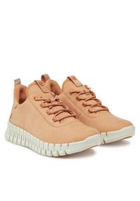 ecco - ECCO Sneakersy Gruuv 21820361130 Beżowy. Kolor: beżowy. Materiał: skóra #5